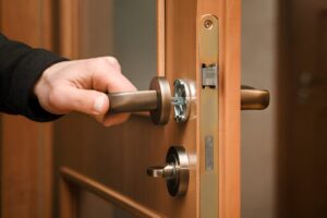 Locksmith changing locks for a new homeowner in Knightsbridge SW7