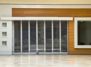 Shopfront security grille fitted in Chelsea and Belgravia