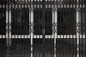 Security grille installed on a ground floor flat in South Kensington
