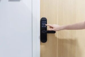 Smart lock fitted on a residential door in Knightsbridge SW7