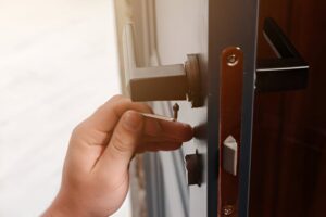 Swollen door bolt freed on a Knightsbridge home SW7